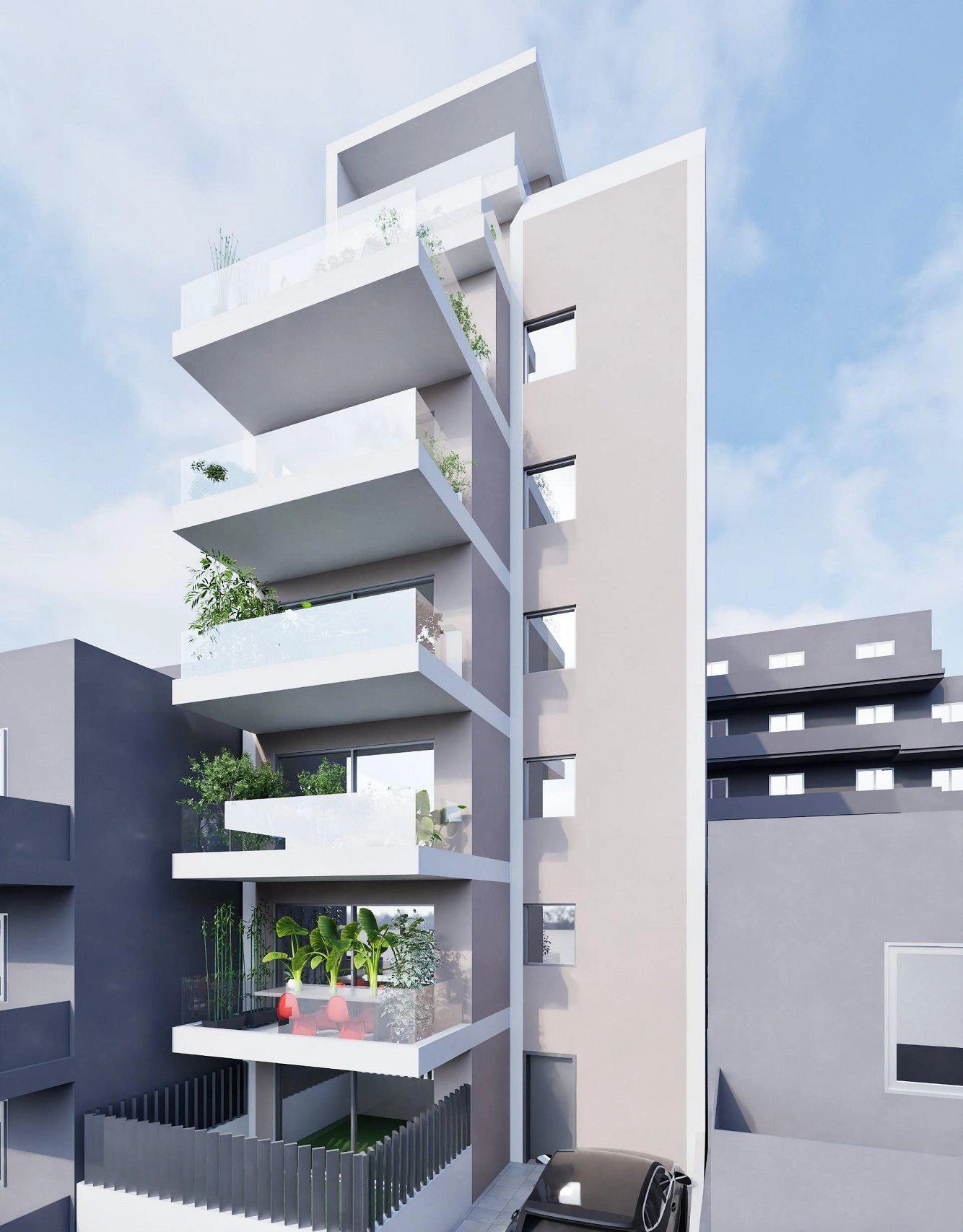 Apartments in a new residential building in Attica, Greece