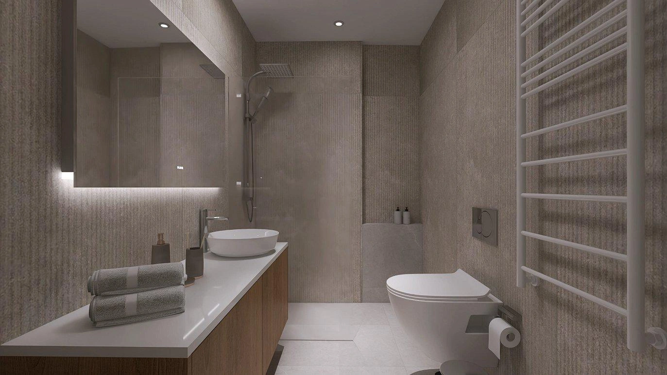 Apartments in a new residential building in Attica, Greece