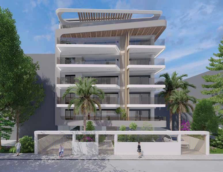 Apartments in a modern residential complex in Attica, Greece