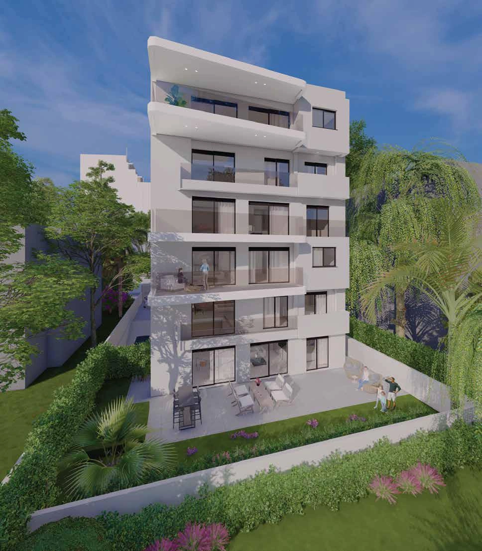 Apartments in a modern residential complex in Attica, Greece