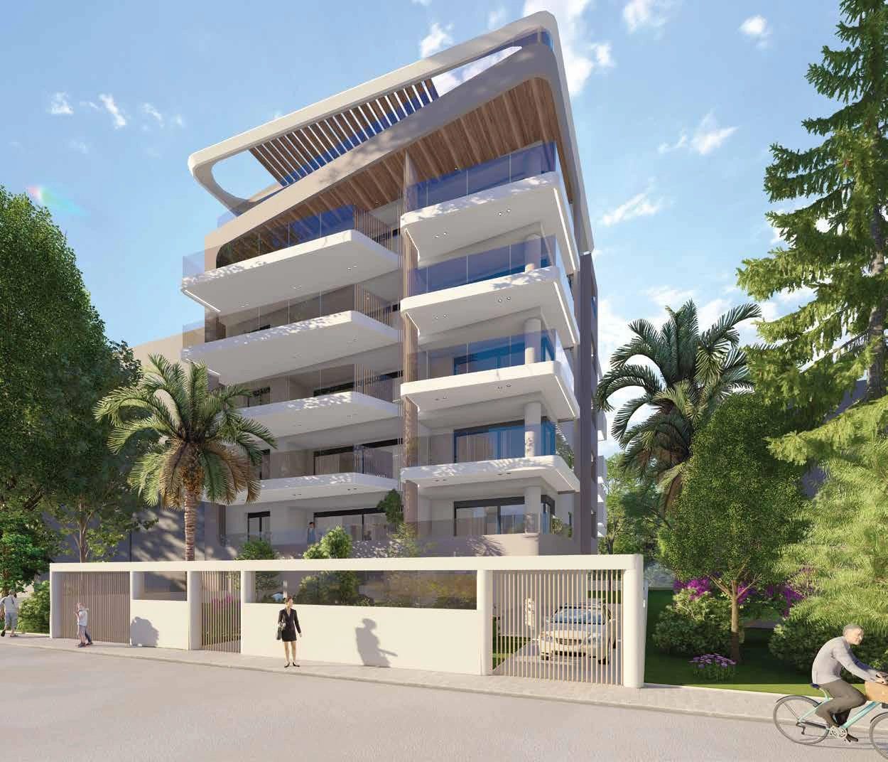 Apartments in a modern residential complex in Attica, Greece