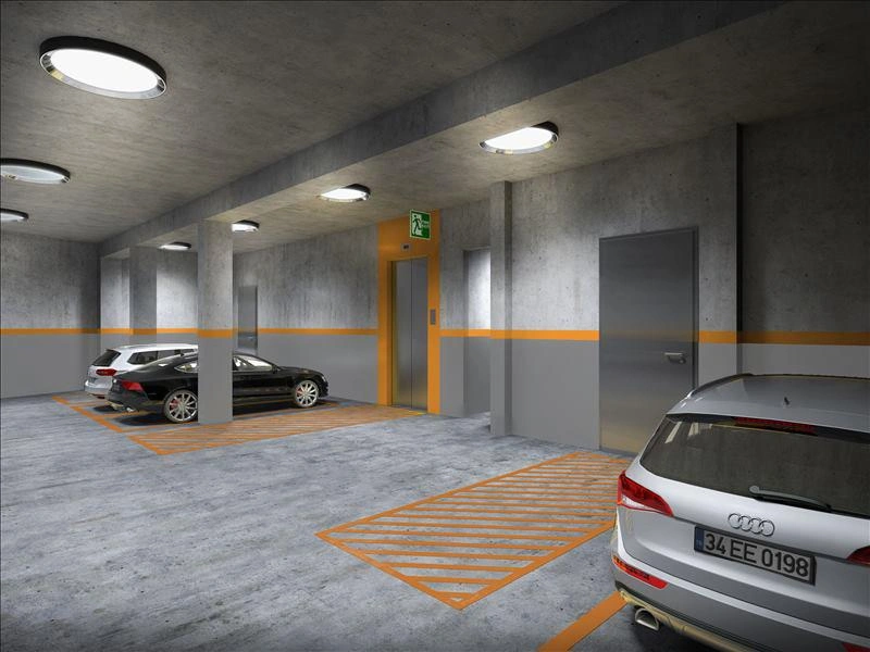 Apartments in a residential complex near M3 metro station in Istanbul, Turkey