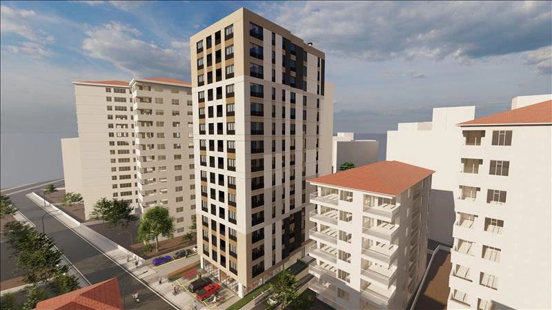 Apartments in a new residence near a metro station in Istanbul, Turkiye