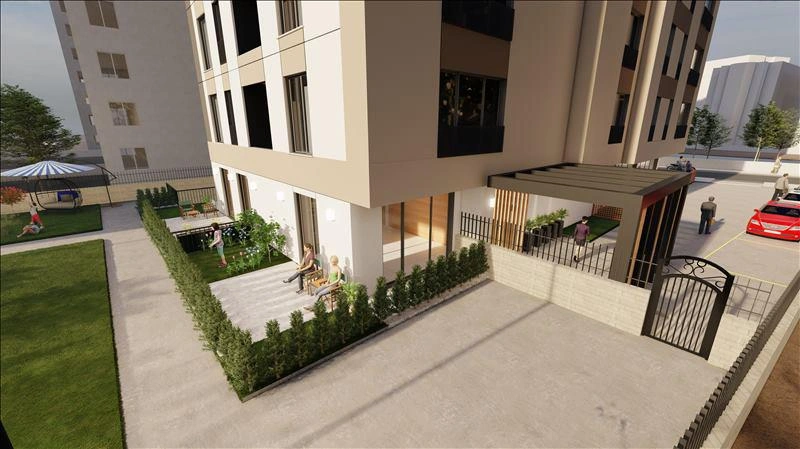 Apartments in a new residence near a metro station in Istanbul, Turkiye