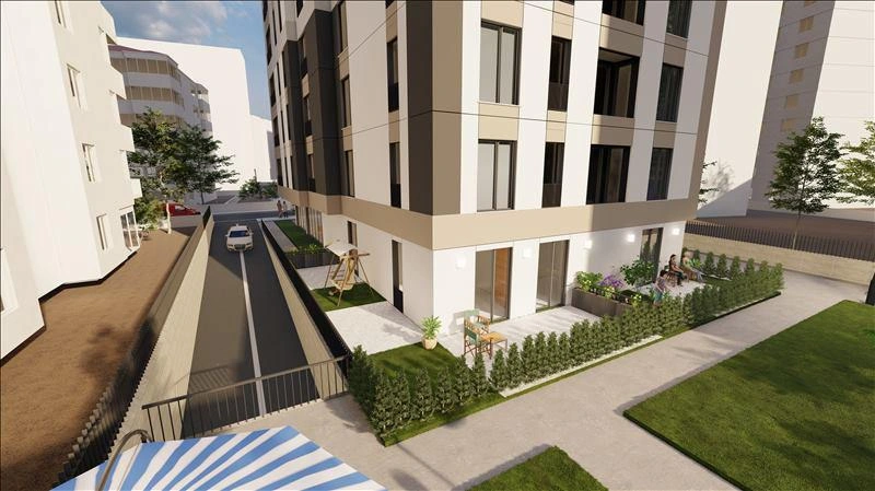 Apartments in a new residence near a metro station in Istanbul, Turkiye