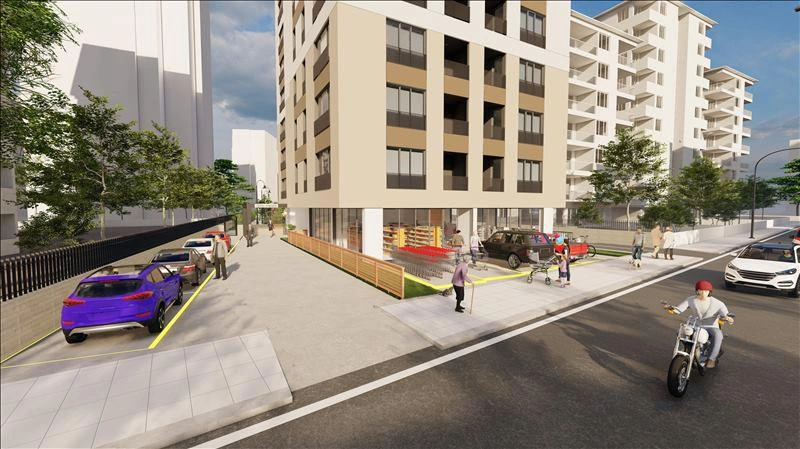 Apartments in a new residence near a metro station in Istanbul, Turkiye