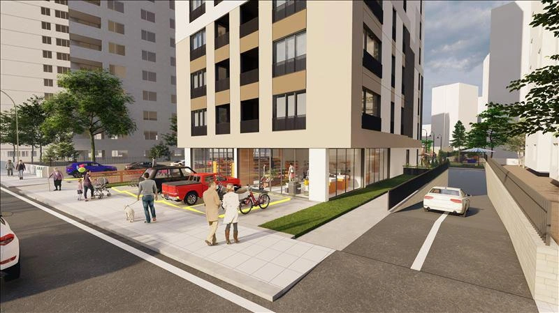 Apartments in a new residence near a metro station in Istanbul, Turkiye