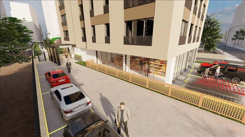 Apartments in a new residence near a metro station in Istanbul, Turkiye