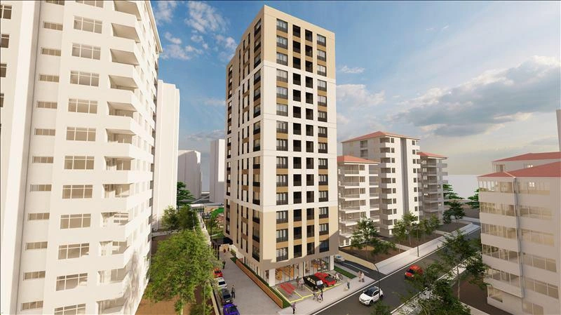 Apartments in a new residence near a metro station in Istanbul, Turkiye