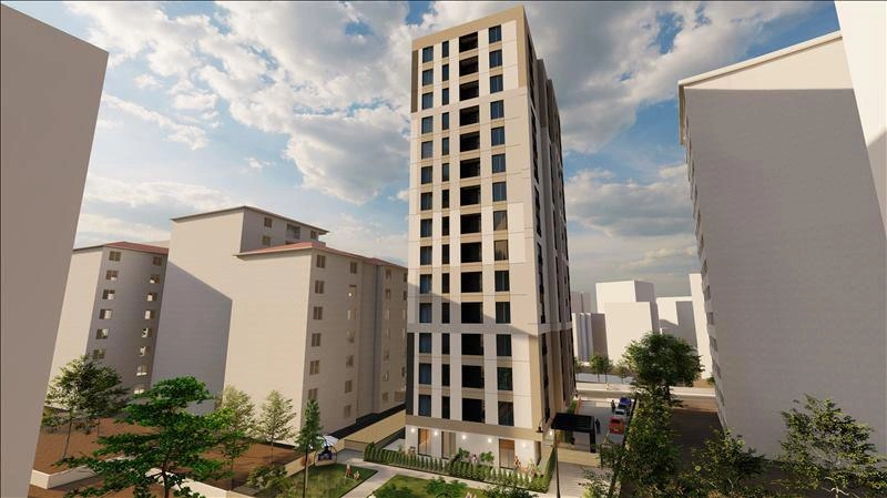 Apartments in a new residence near a metro station in Istanbul, Turkiye