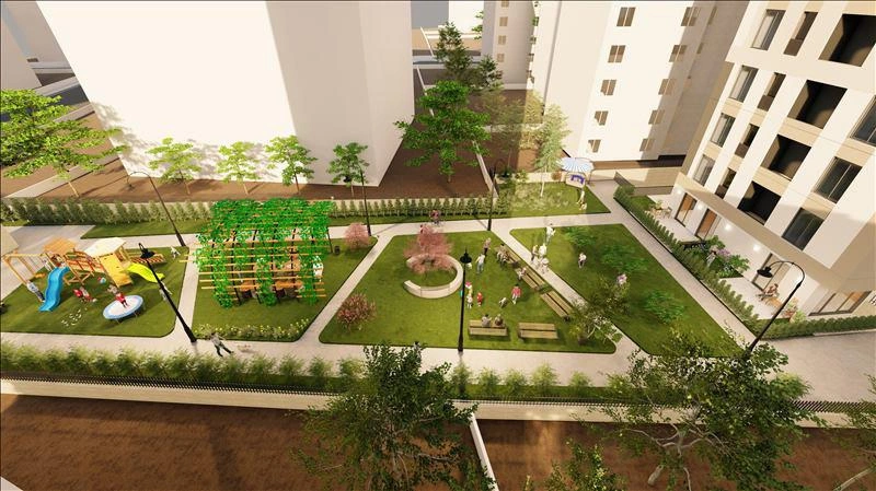 Apartments in a new residence near a metro station in Istanbul, Turkiye