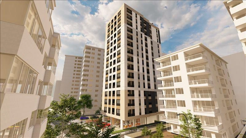 Apartments in a new residence near a metro station in Istanbul, Turkiye