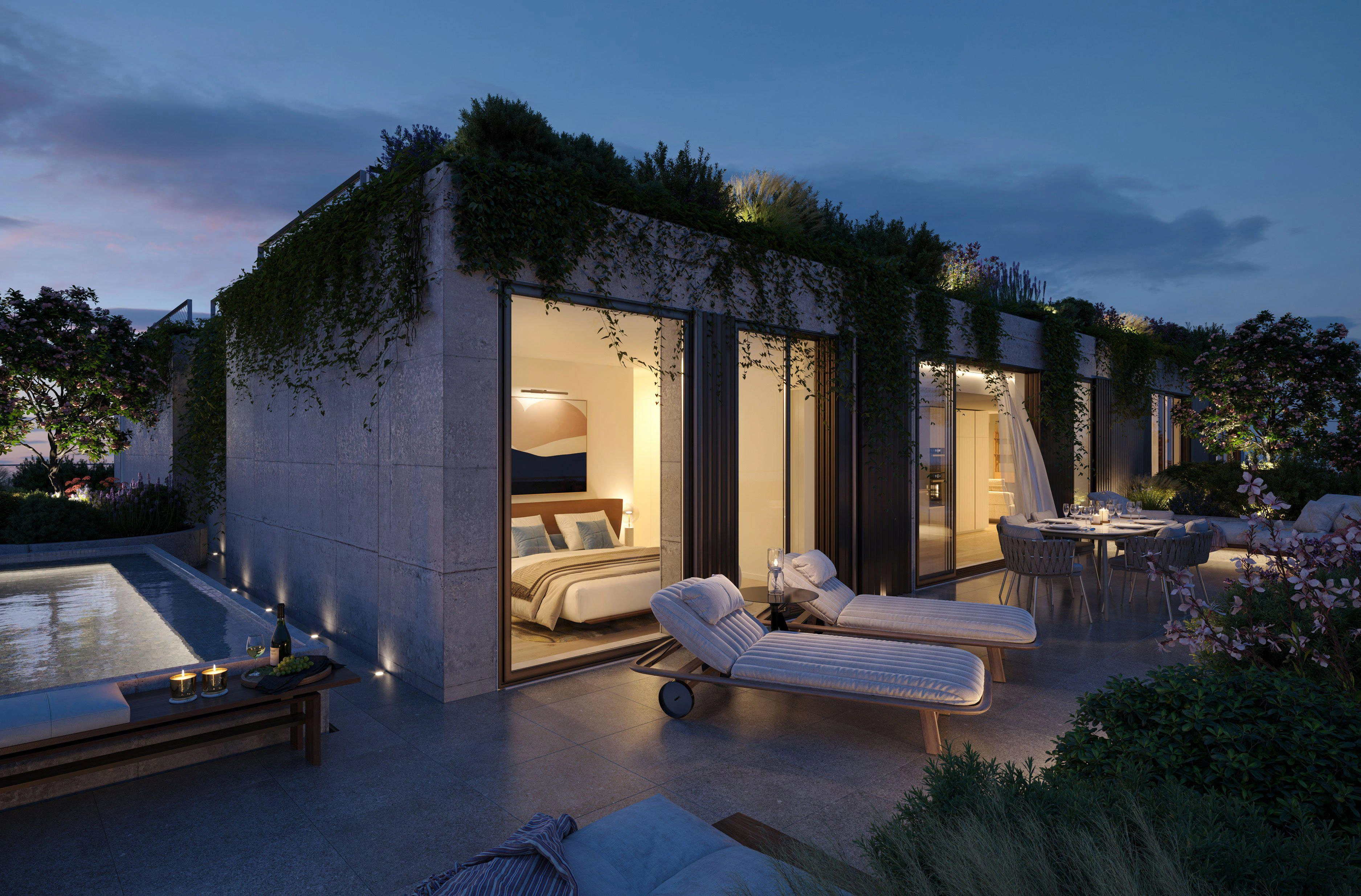 位于里斯本的现代住宅综合体公寓