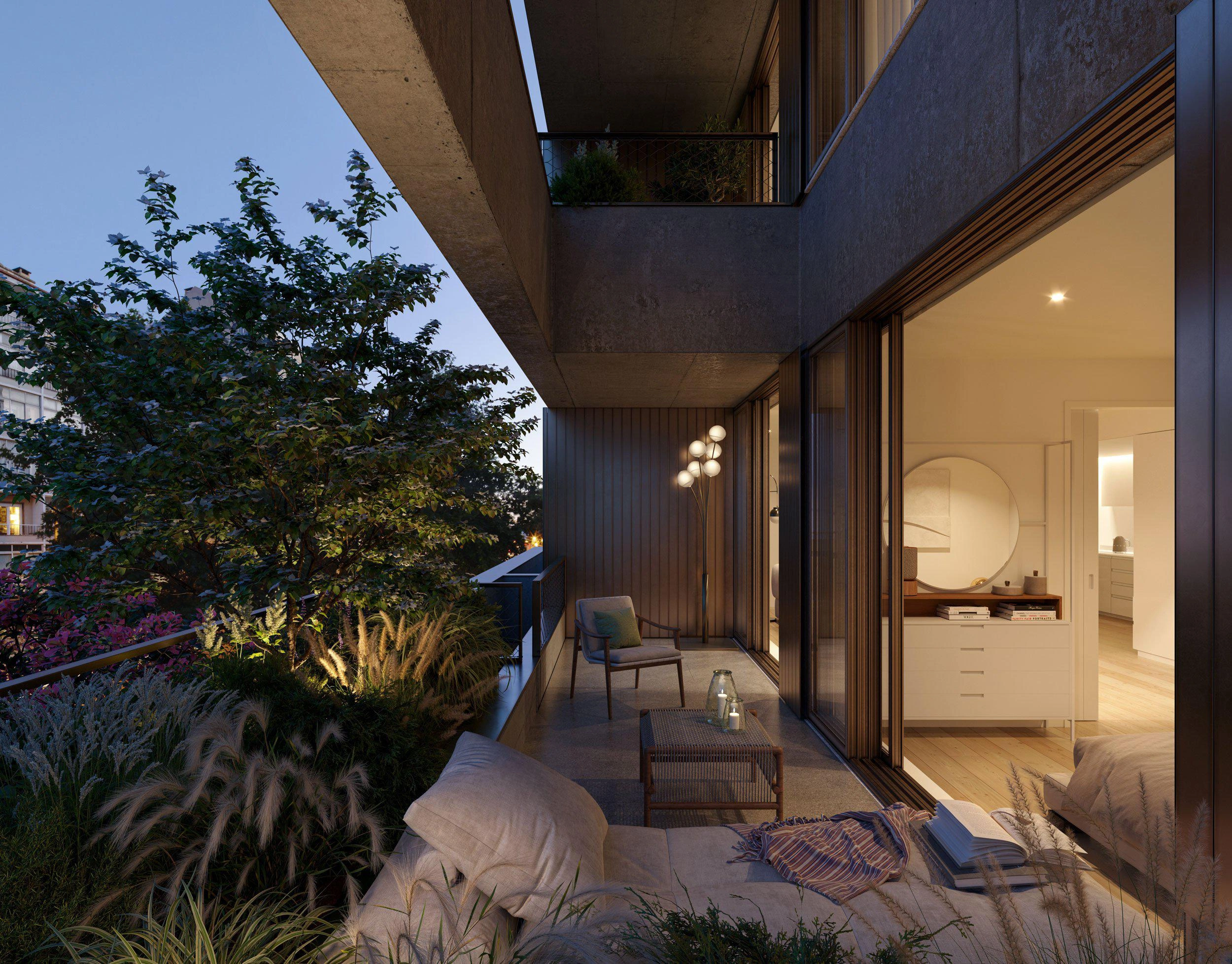 位于里斯本的现代住宅综合体公寓