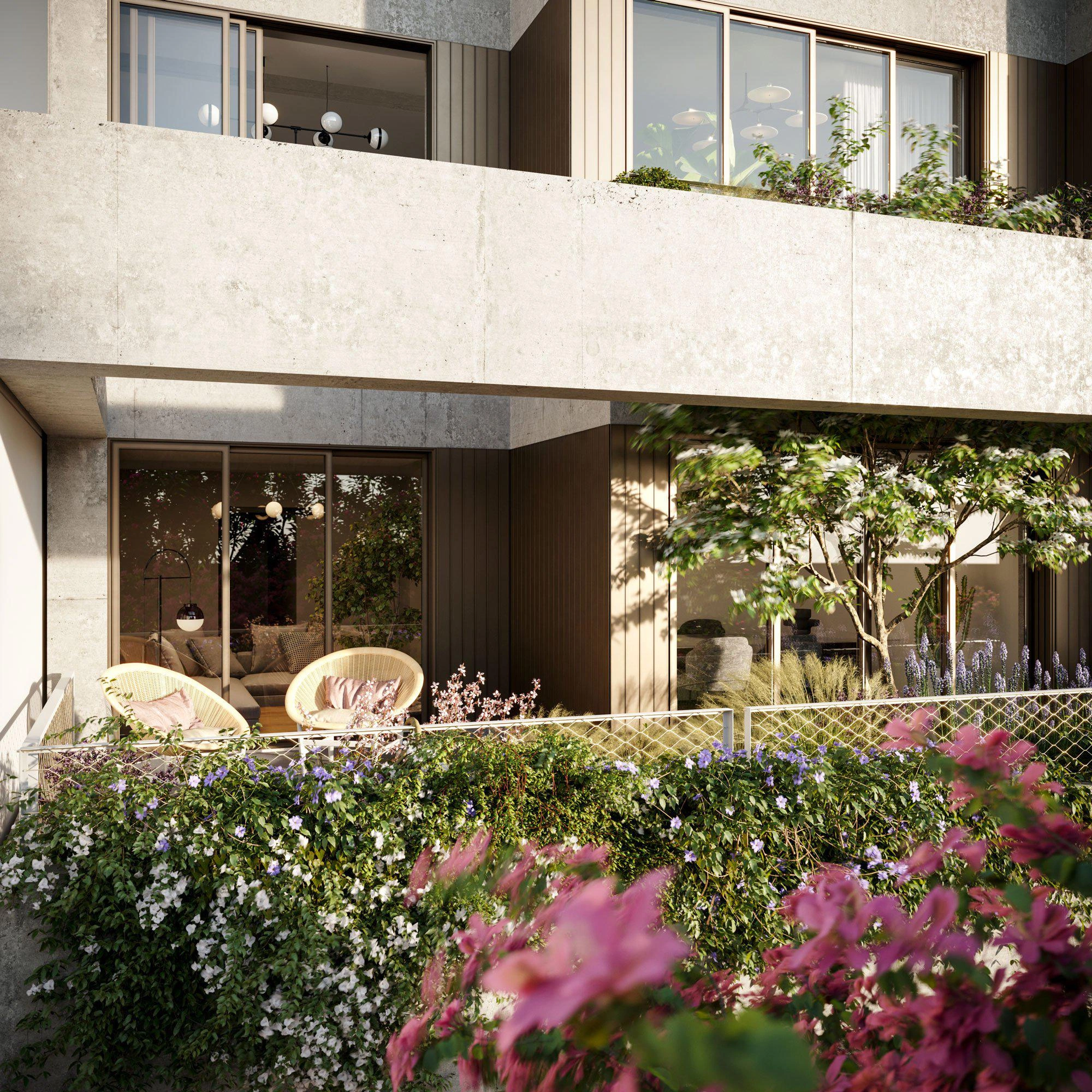 位于里斯本的现代住宅综合体公寓