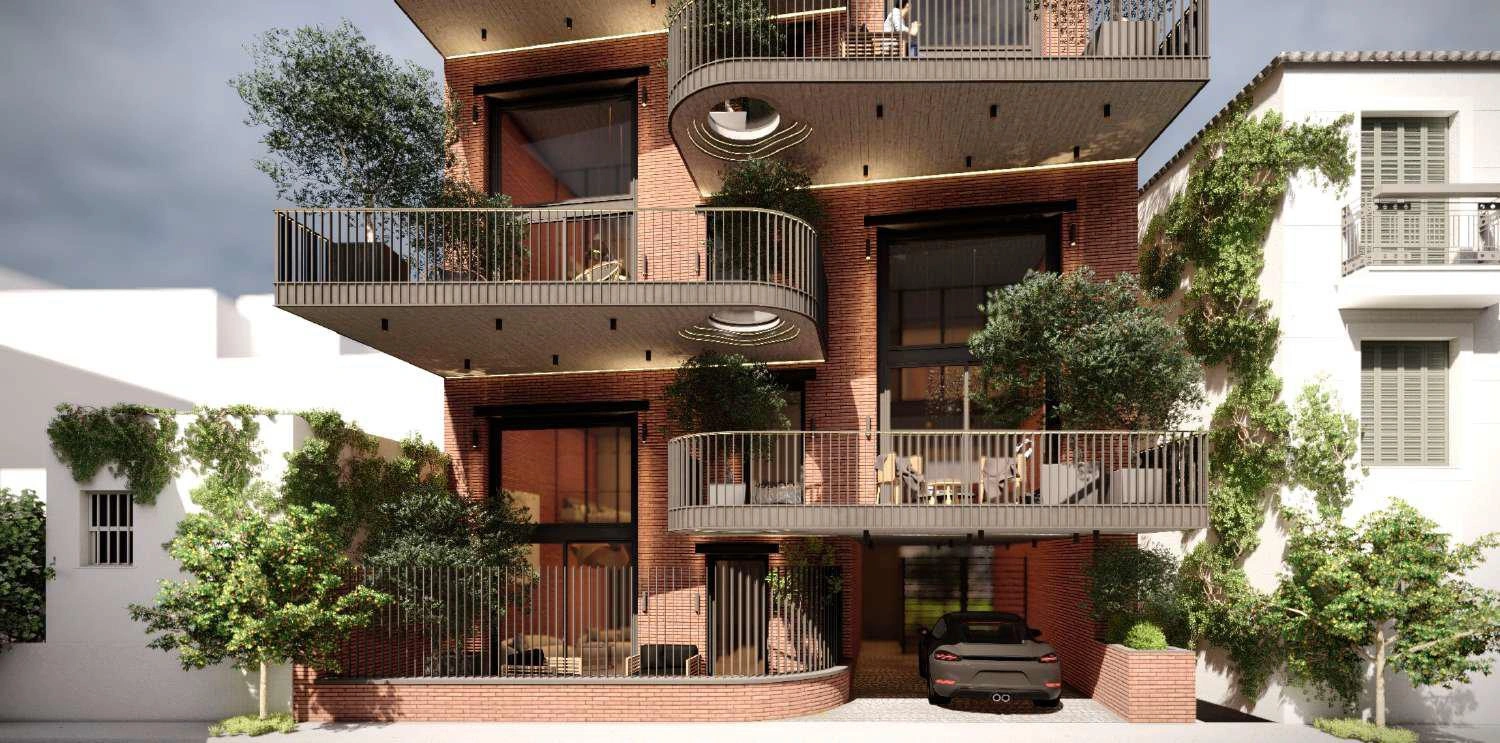 Apartments in a modern residential complex in Attica, Greece