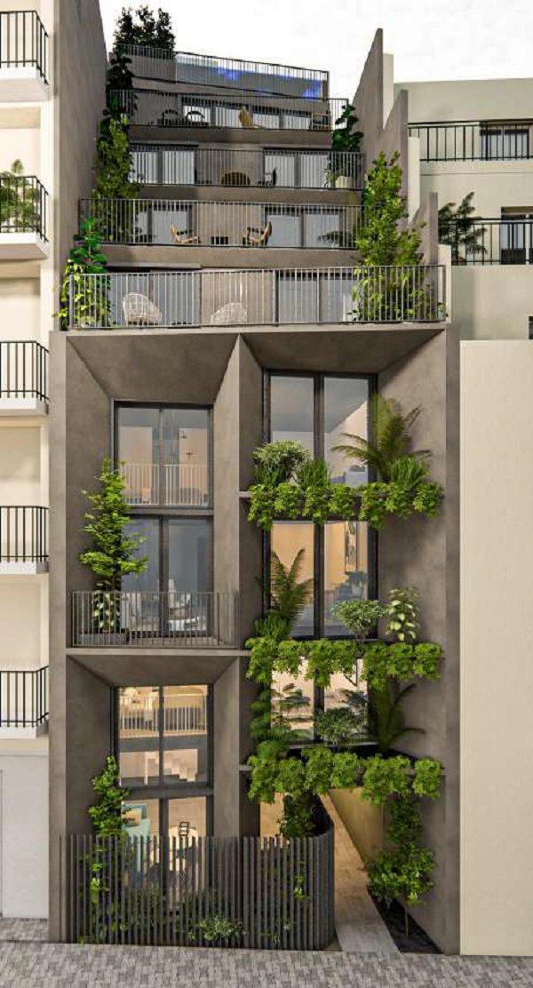 एटिका, ग्रीस के आधुनिक आवासीय परिसर में अपार्टमेंट