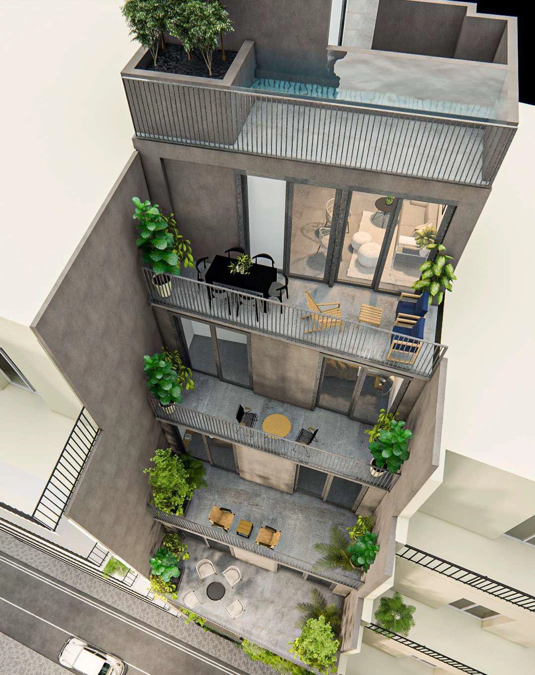 एटिका, ग्रीस के आधुनिक आवासीय परिसर में अपार्टमेंट