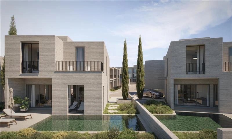 项目位于塞浦路斯帕福斯的现代住宅综合体