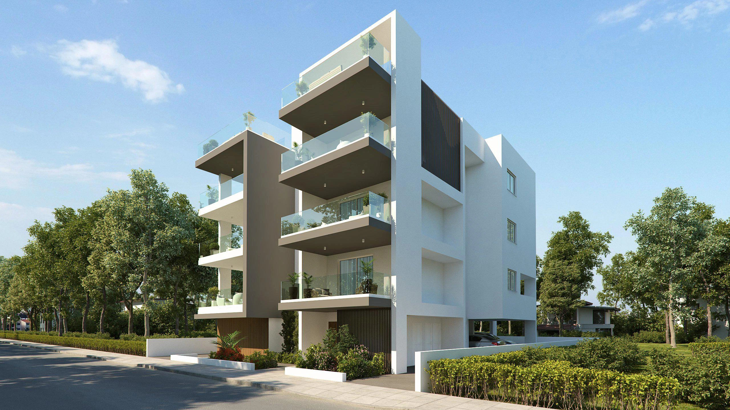 Apartments in a modern residential complex in Larnaca, Cyprus