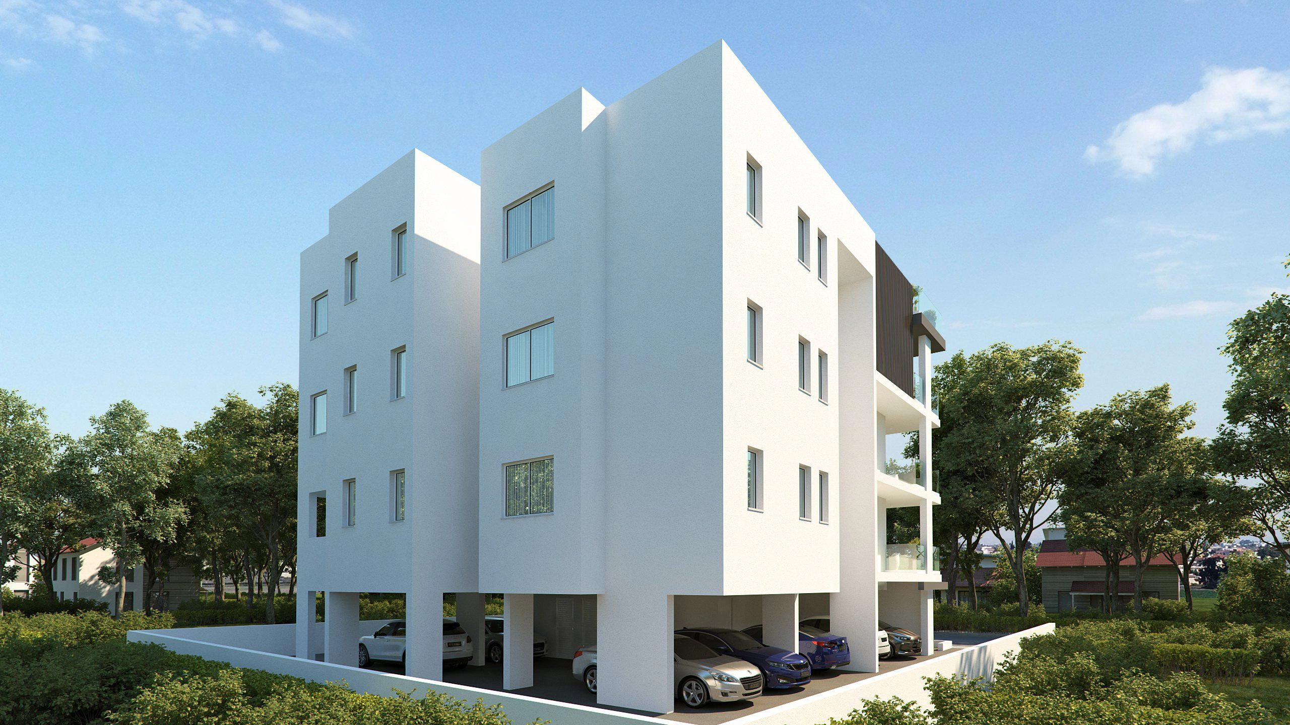 Apartments in a modern residential complex in Larnaca, Cyprus