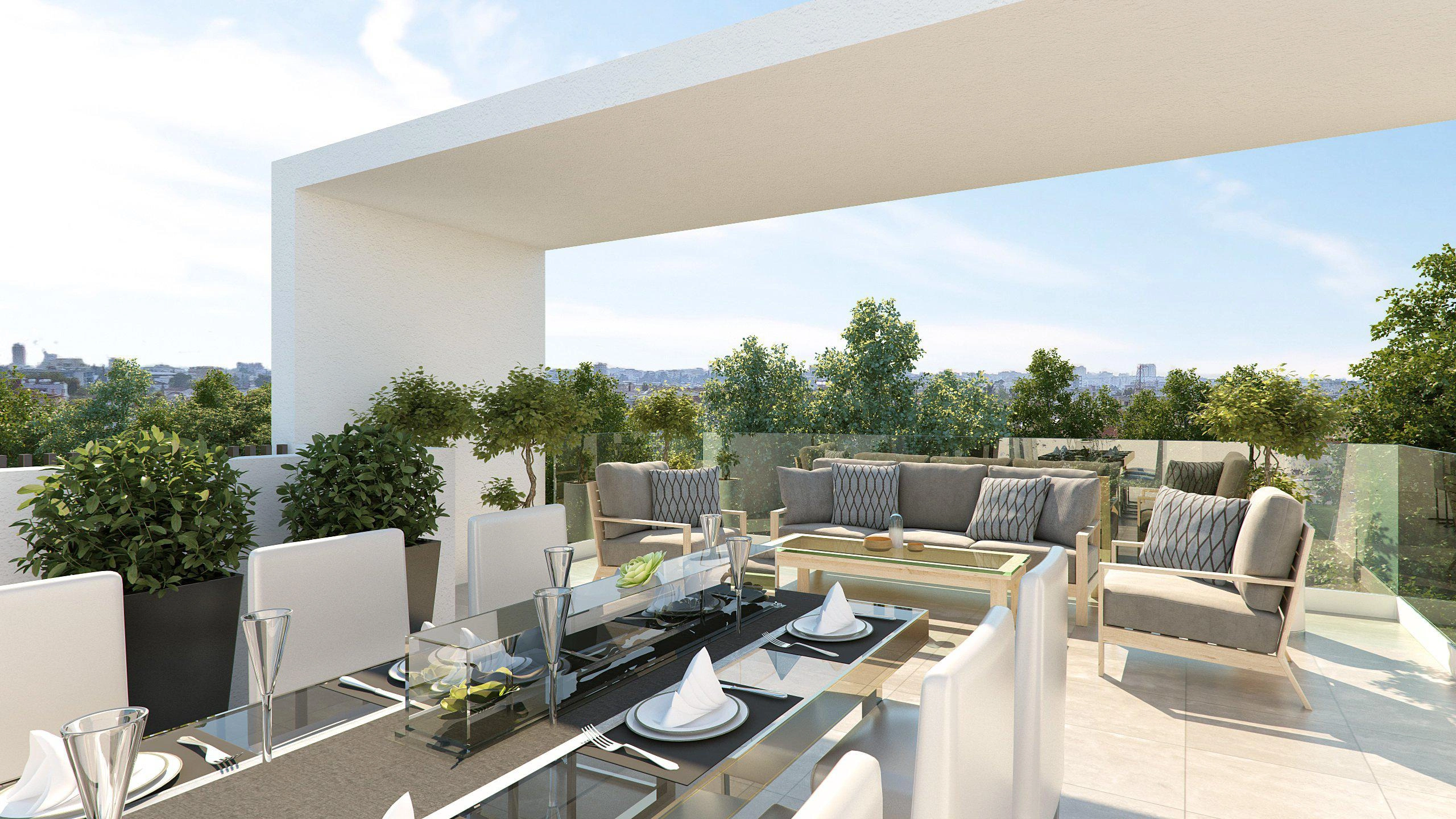 Apartments in a modern residential complex in Larnaca, Cyprus