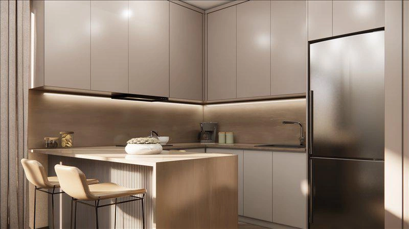 Apartments in a new residential complex in Istanbul, Turkey