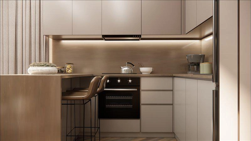 Apartments in a new residential complex in Istanbul, Turkey