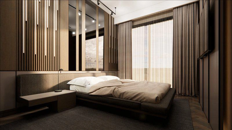 Apartments in a new residential complex in Istanbul, Turkey