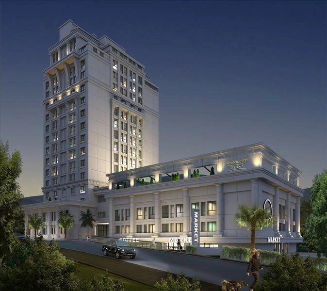 آپارتمانها در یک مجتمع مسکونی مدرن در استانبول، ترکیه