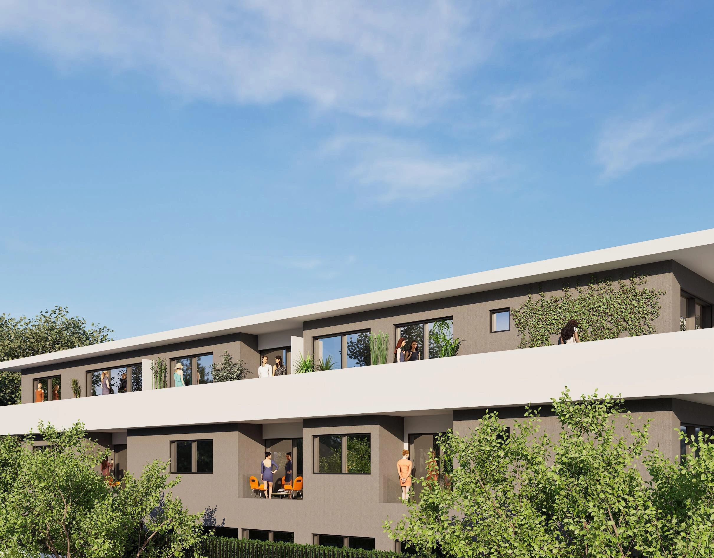 Apartments in a modern residential complex in Argyroupoli, Attica, Greece