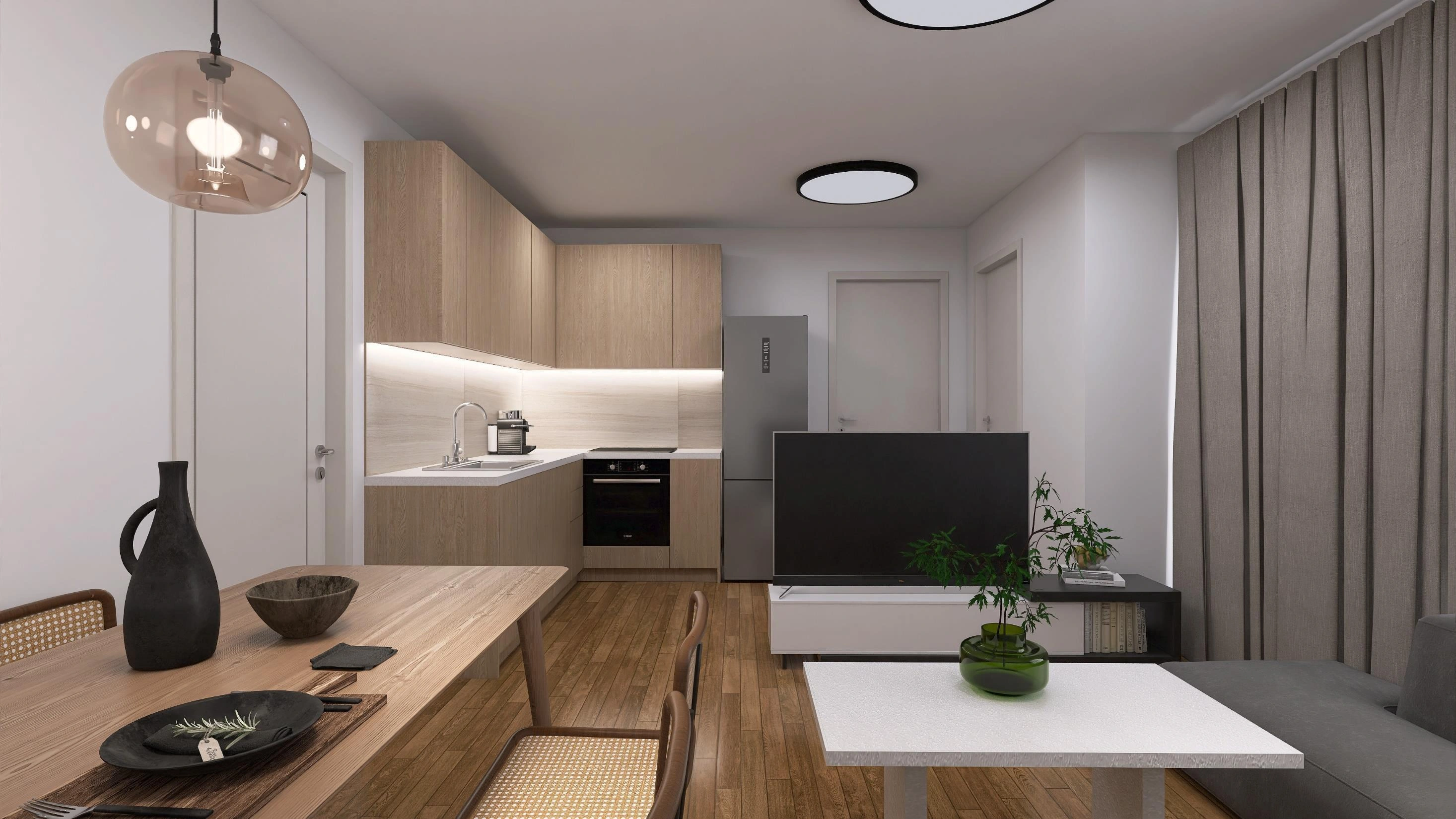 Apartments in a modern residential complex in Argyroupoli, Attica, Greece