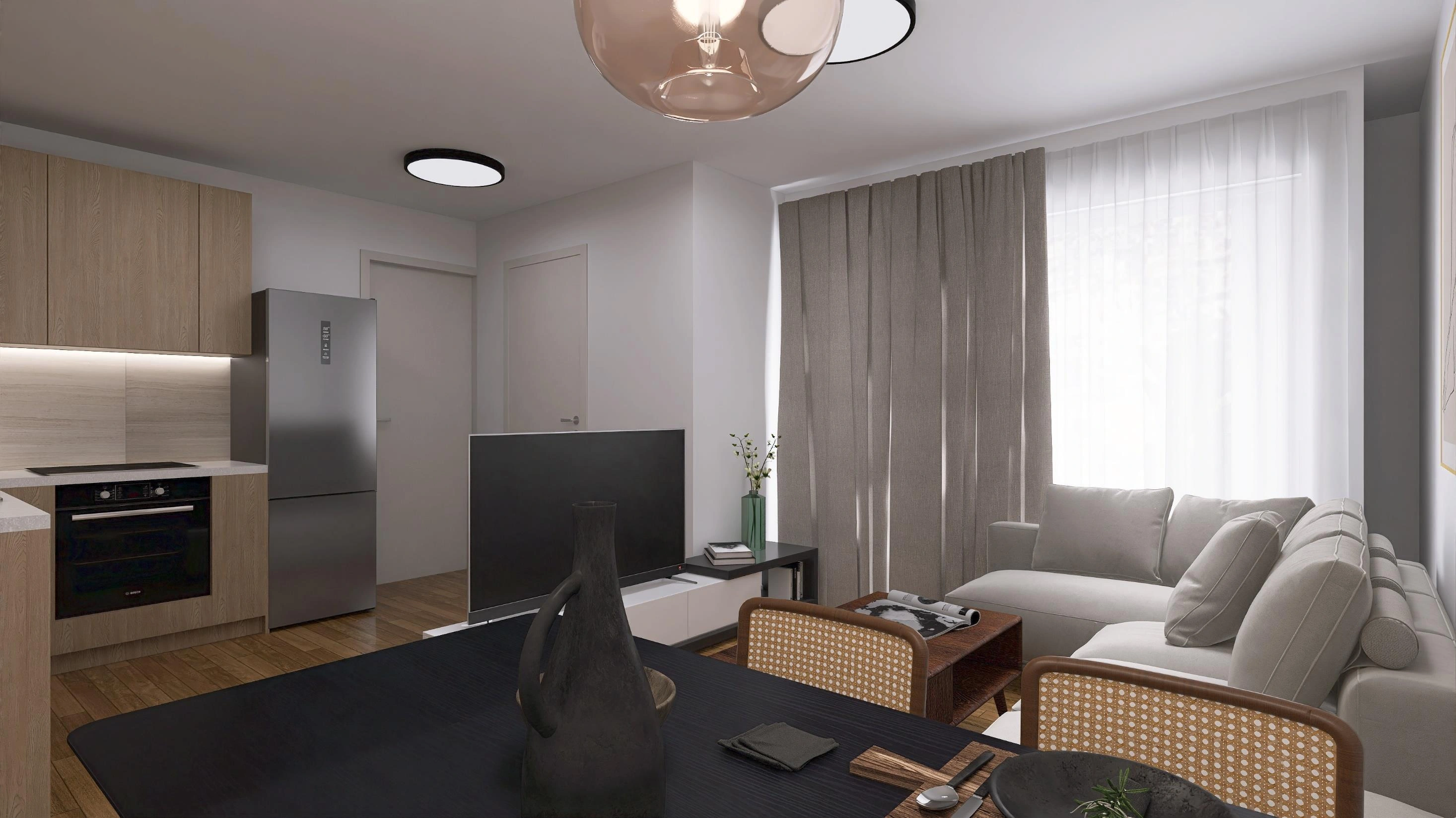 Apartments in a modern residential complex in Argyroupoli, Attica, Greece