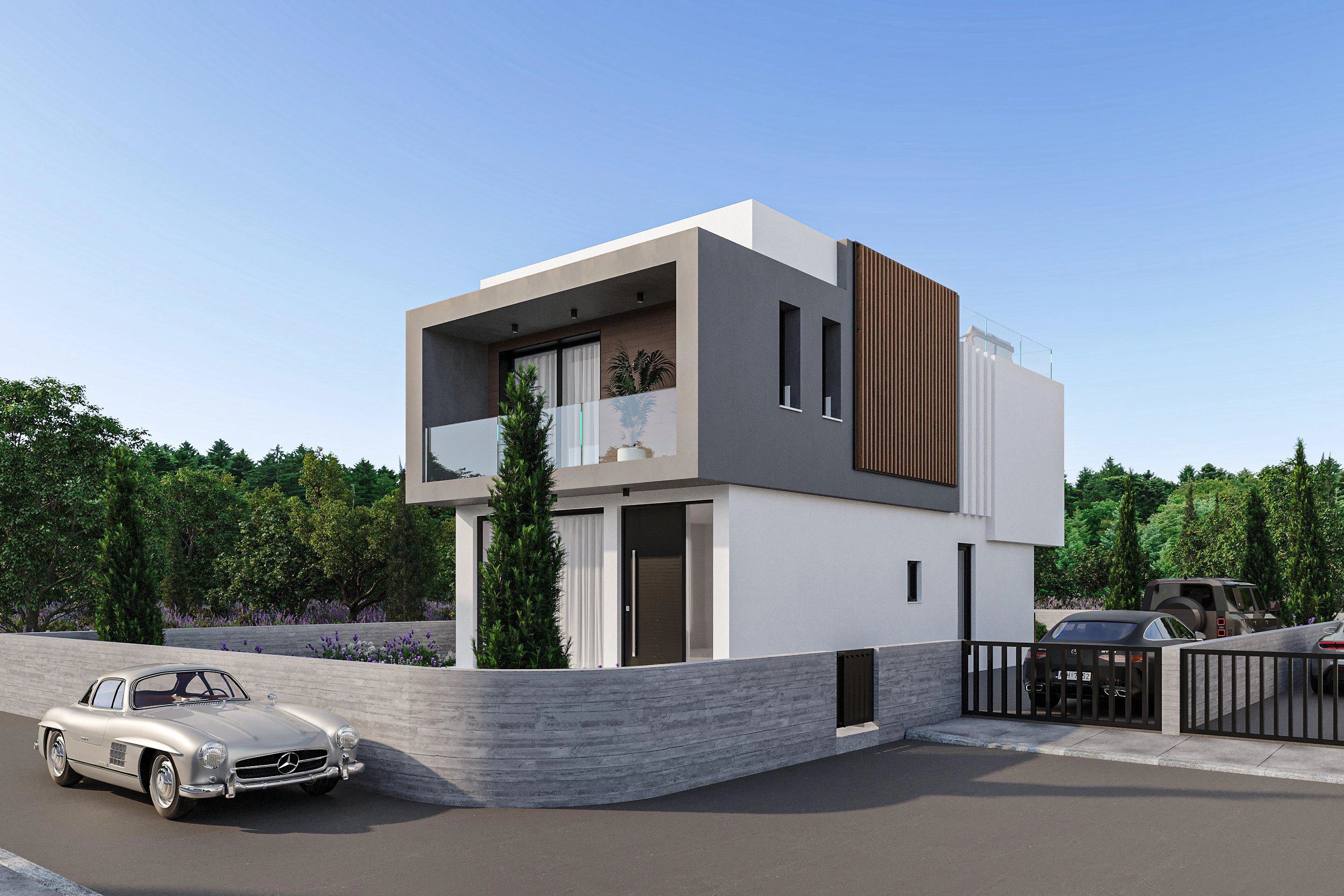 Villas in a new residential complex in Paphos, Cyprus