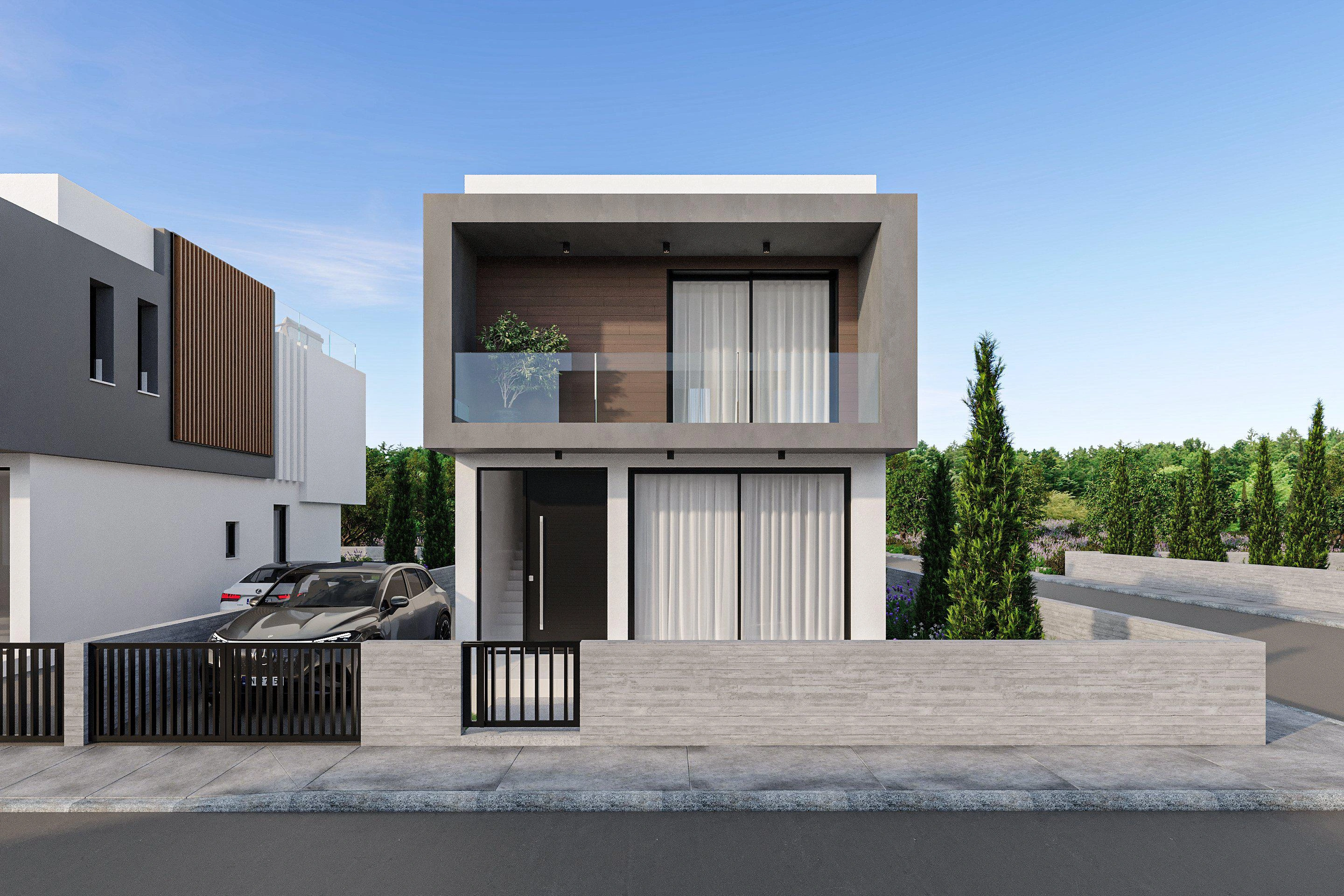 Villas in a new residential complex in Paphos, Cyprus