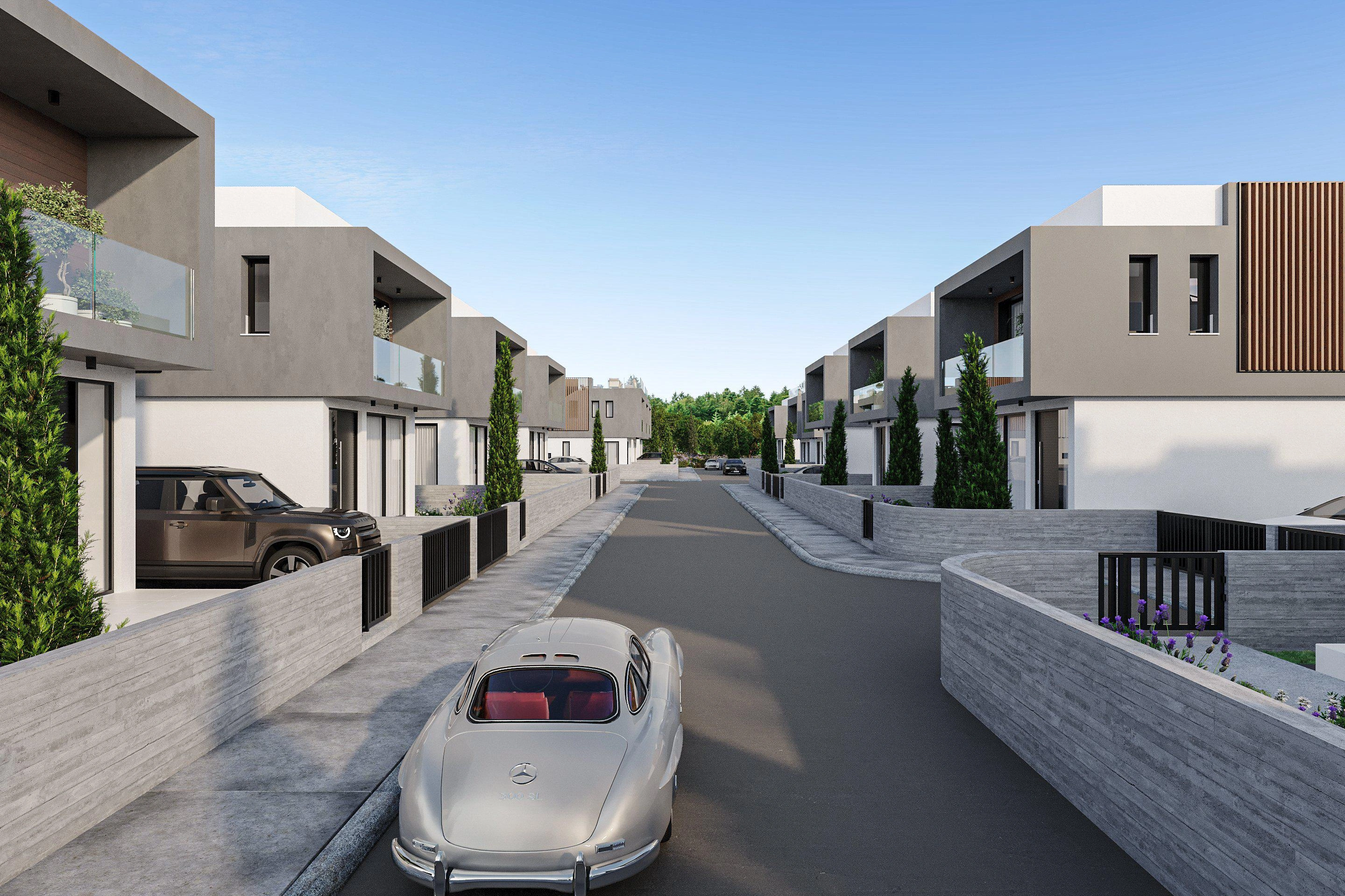 Villas in a new residential complex in Paphos, Cyprus