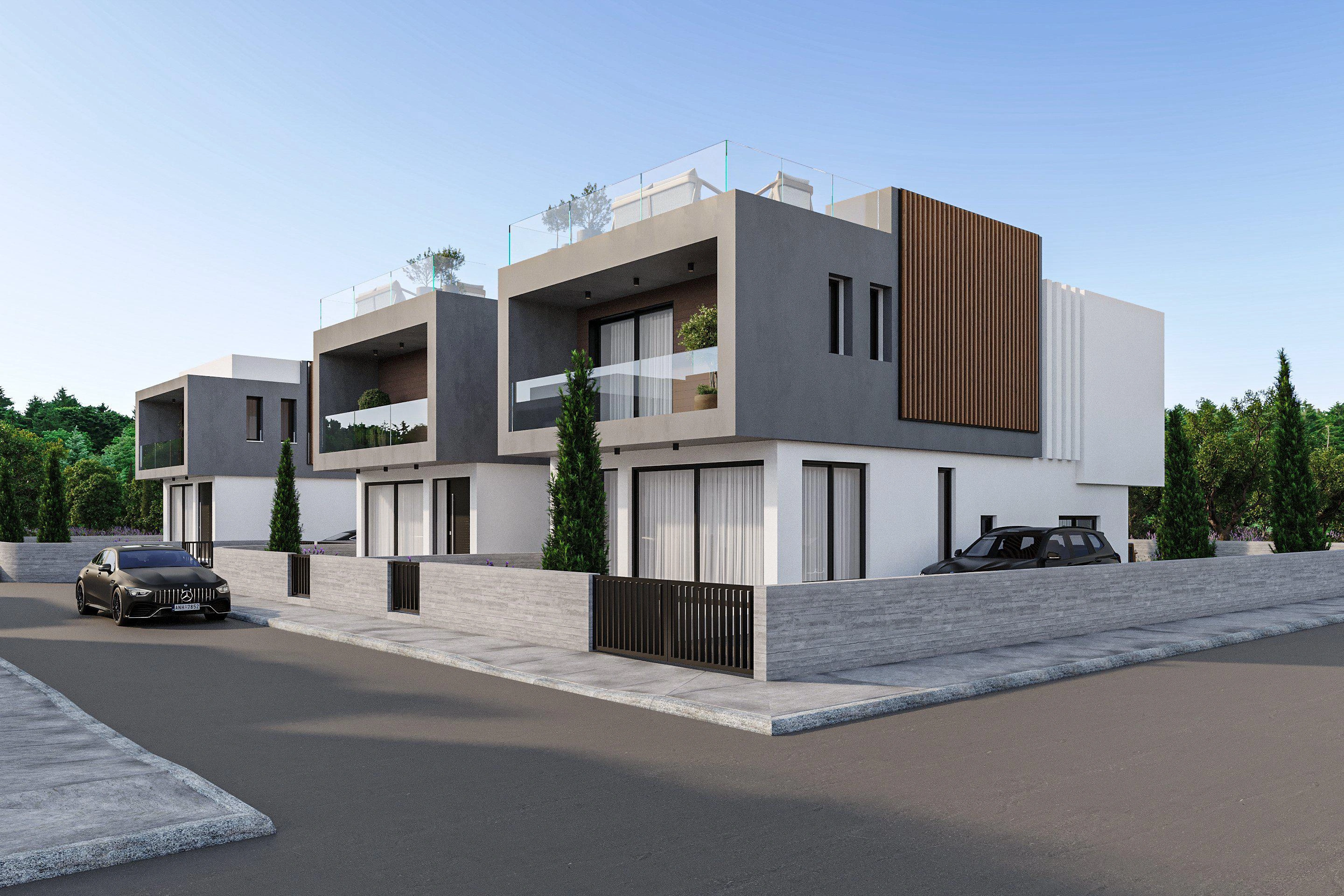 Villas in a new residential complex in Paphos, Cyprus