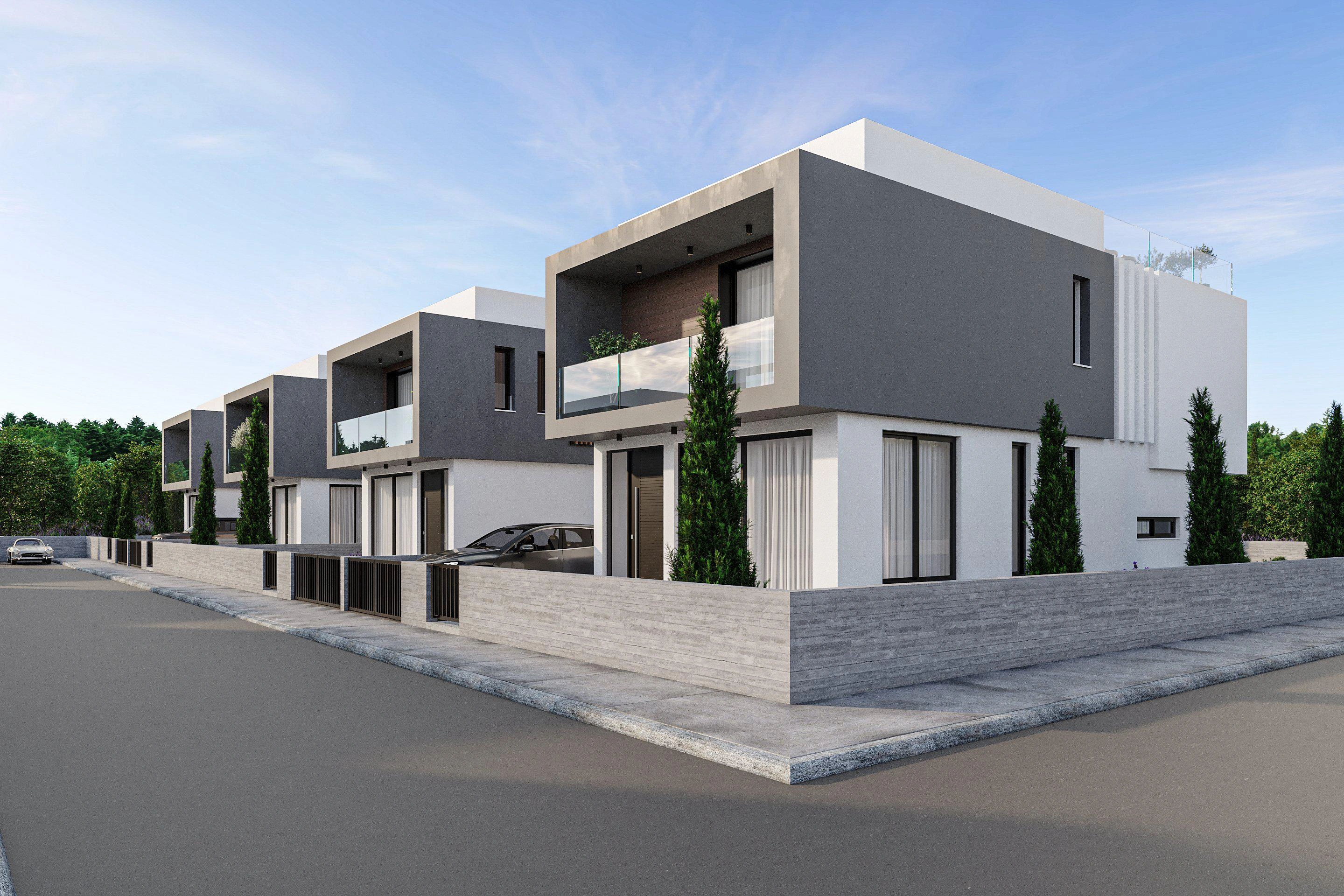 Villas in a new residential complex in Paphos, Cyprus