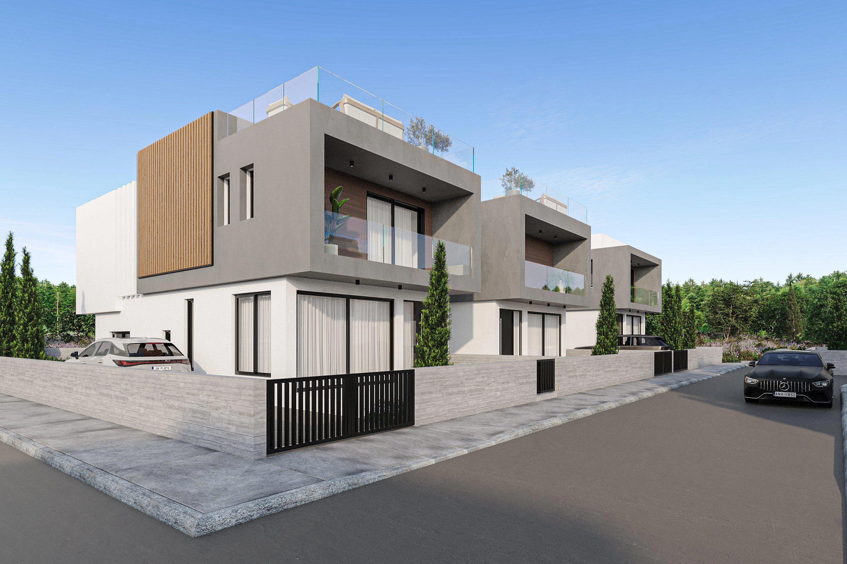 Villas in a new residential complex in Paphos, Cyprus