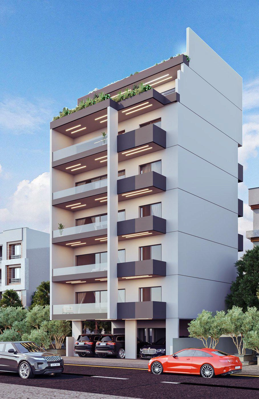 एटिका, ग्रीस के एक आवासीय परिसर में अपार्टमेंट