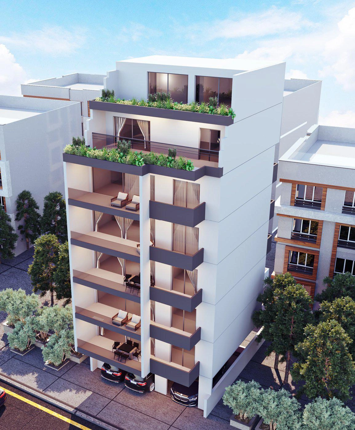 एटिका, ग्रीस के एक आवासीय परिसर में अपार्टमेंट