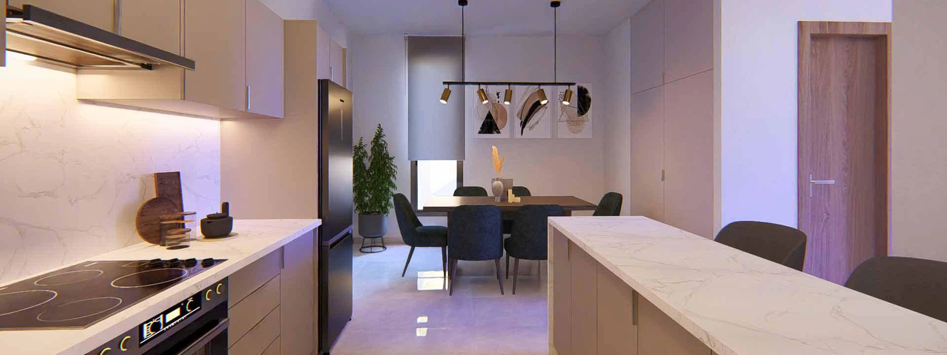 塞浦路斯帕福斯住宅小区内的别墅