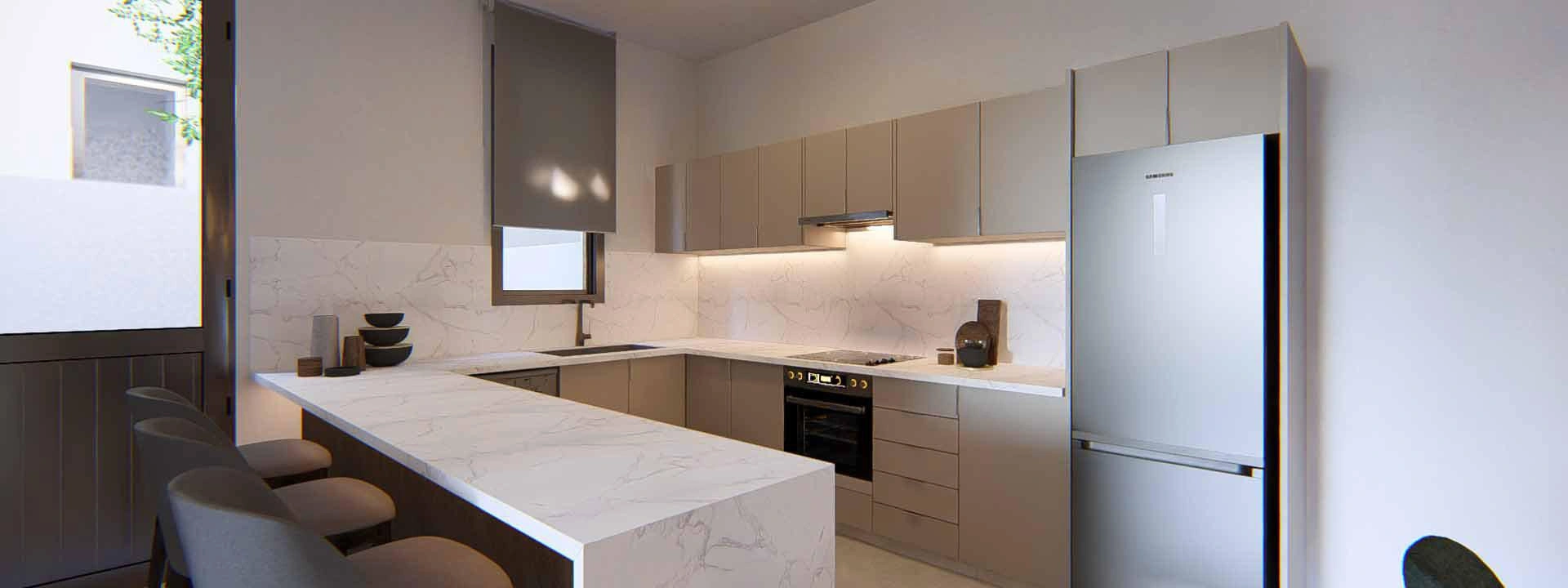 塞浦路斯帕福斯住宅小区内的别墅