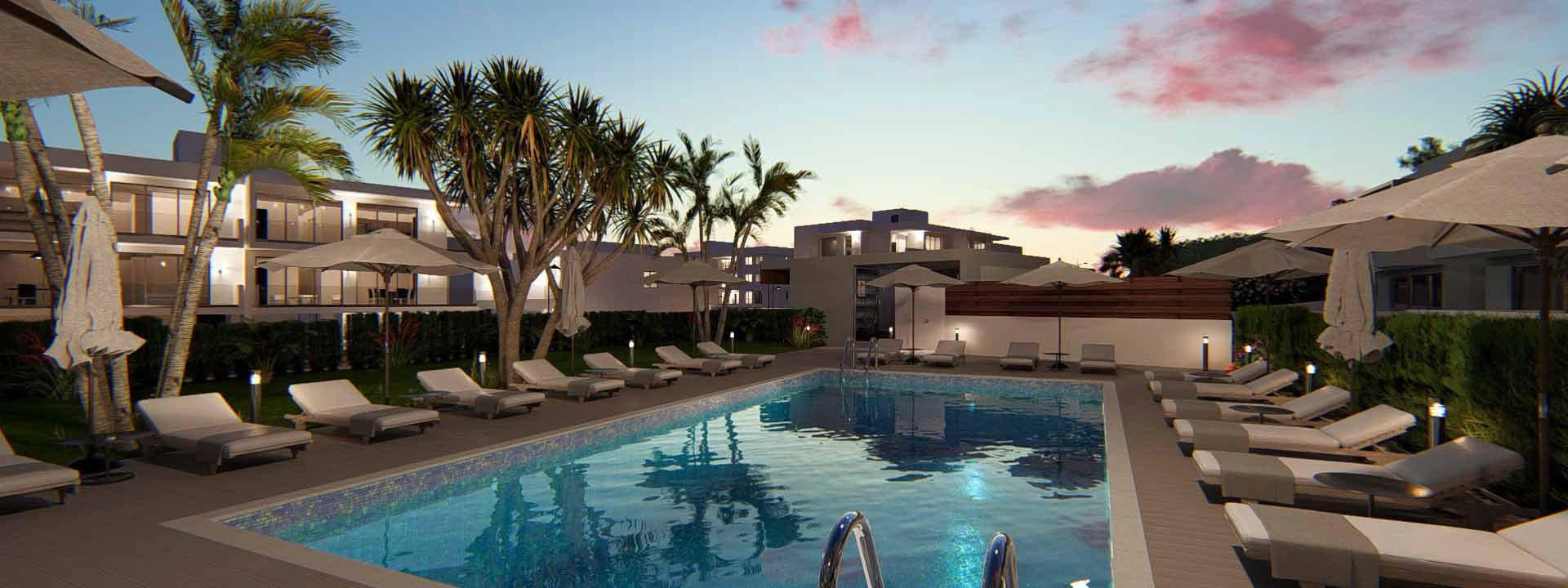 塞浦路斯帕福斯住宅小区内的别墅