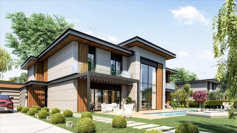 Villas in a residential complex in Büyükçekmece, Istanbul, Turkiye