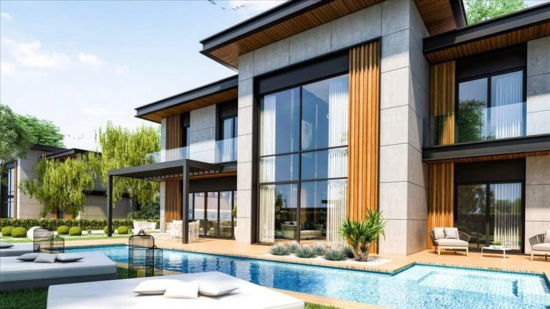 فيلات في مجمع سكني في بويك تشكمجه، إسطنبول، تركيا