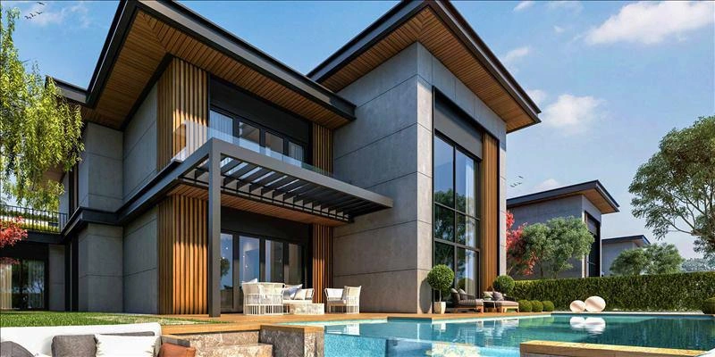 فيلات في مجمع سكني في بويك تشكمجه، إسطنبول، تركيا