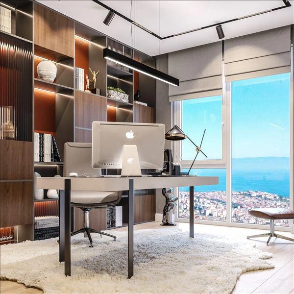 Pendik, İstanbul, Türkiye'de modern bir konut kompleksinde daireler
