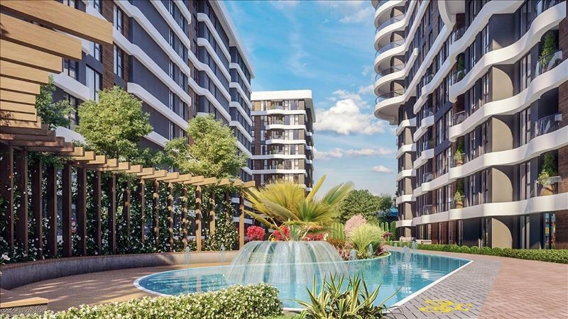 Apartments in a modern residential complex in Pendik, Istanbul, Turkiye