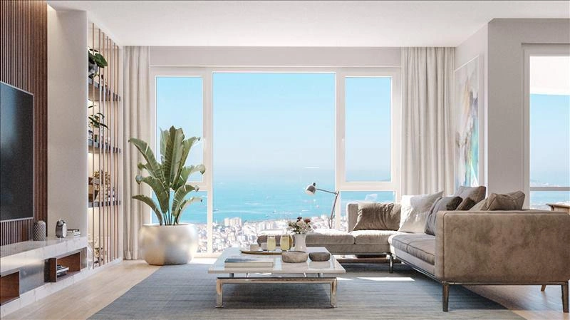 Pendik, İstanbul, Türkiye'de modern bir konut kompleksinde daireler